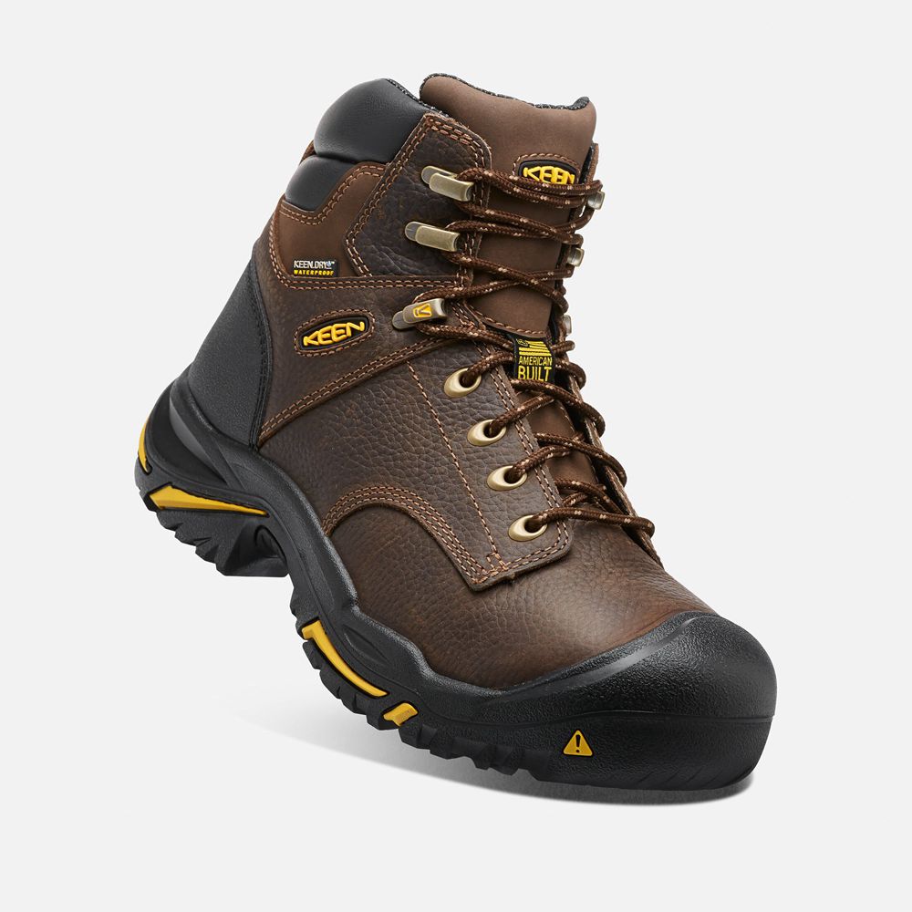 Botte de Travail Keen Homme Marron | Mt Vernon 6\" (Soft Toe) | UAZLX-4107